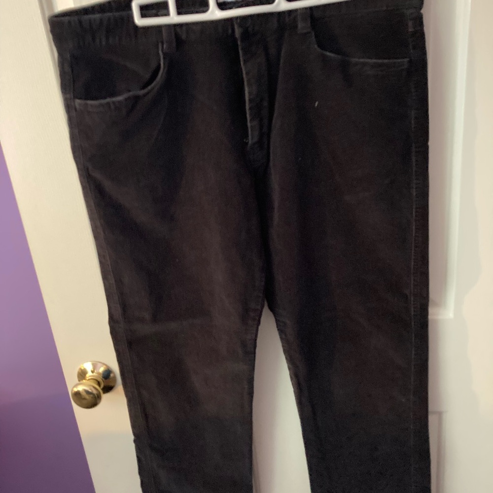Calvin Klein Men's Black Corduroy Pants. Slim fit. Size 34x30